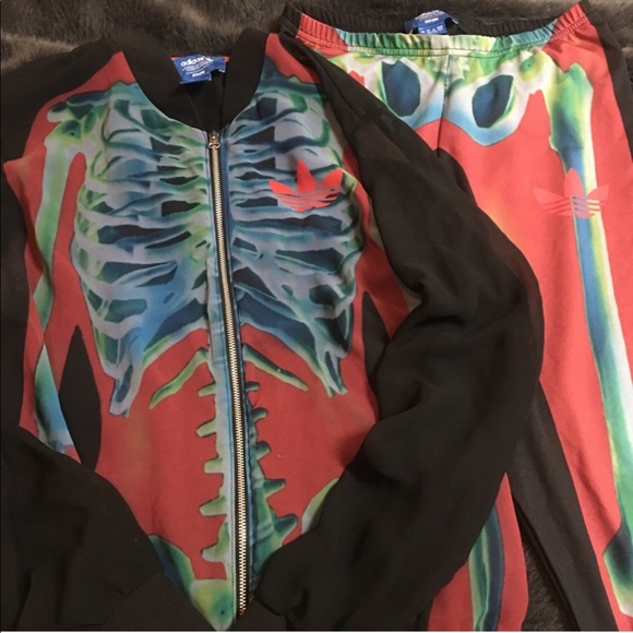 adidas skeleton tracksuit